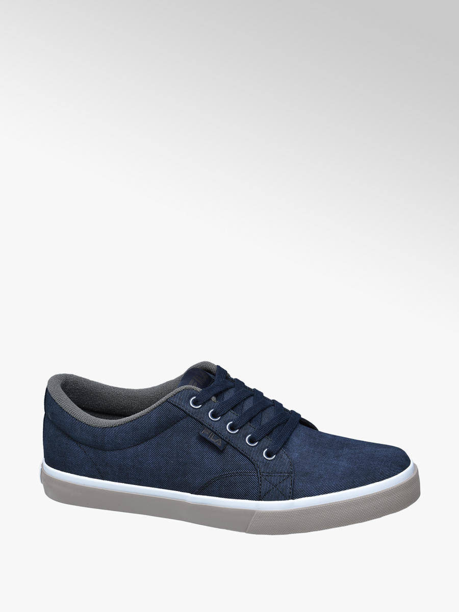 Fila Men's Lace up Canvas Shoes in Blue Fila Men's Lace up Canvas Shoes in Blue